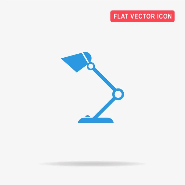 Table Lamp Icon Vector Concept Illustration Design — Stock Vector