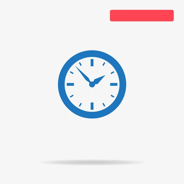 Clock Icon Vector Concept Illustration Design — Stock Vector