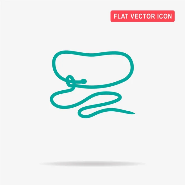 Cowboy Lasso Icon Vector Concept Illustration Design — Stock Vector