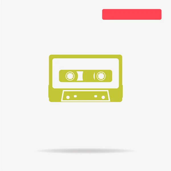 Icono Cassette Ilustración Del Concepto Vectorial Para Diseño — Vector de stock