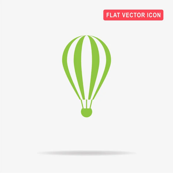 Hete Lucht Ballon Pictogram Vectorillustratie Concept Voor Ontwerp — Stockvector
