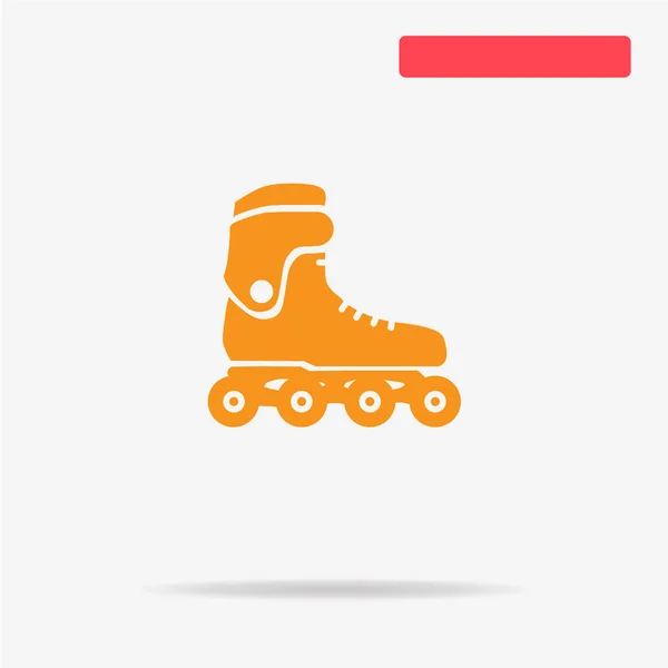 Roller Skates Icon Vector Concept Illustration Design — Stock Vector