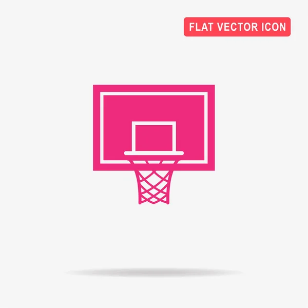 Basketbal Hoepel Pictogram Vectorillustratie Concept Voor Ontwerp — Stockvector