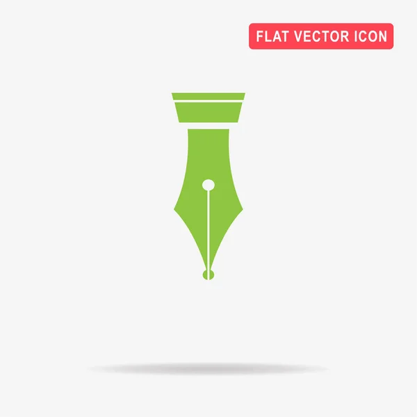 Füllfederhalter Symbol Vektor Konzept Illustration Für Design — Stockvektor