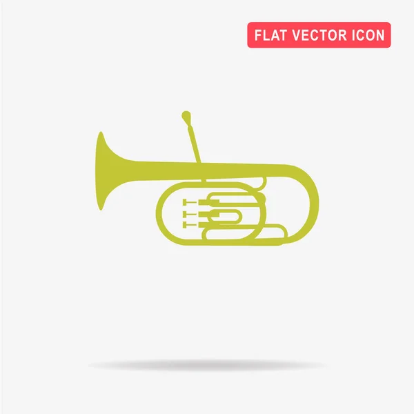 Tuba Ikona Vektorové Ilustrace Koncept Pro Design — Stockový vektor