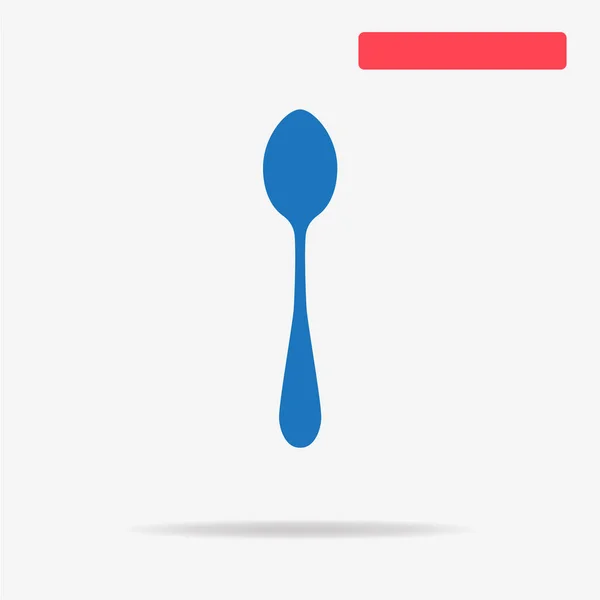 Spoon Icon Vector Concept Illustration Design — Stock Vector