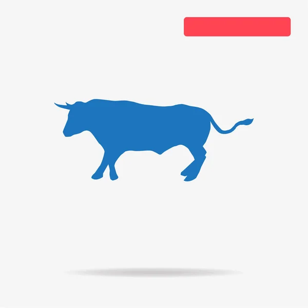 Icône Bull Illustration Vectorielle Concept Pour Design — Image vectorielle