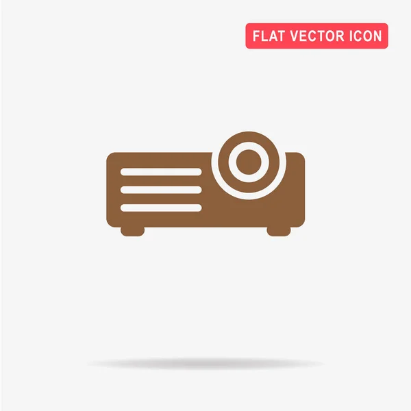 Projector Icon Vector Concept Illustration Design — Stock Vector