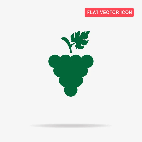 Het Pictogram Van Druiven Vectorillustratie Concept Voor Ontwerp — Stockvector