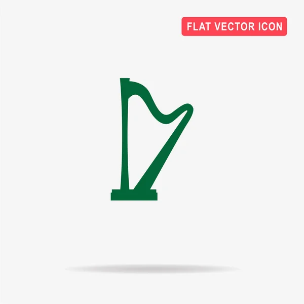 Harpa Ikonen Begreppet Vektorillustration För Design — Stock vektor