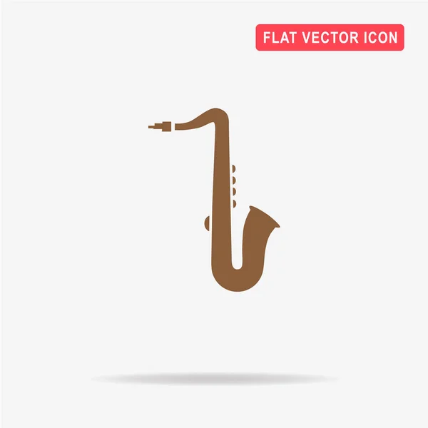 Het Pictogram Van Saxofoon Vectorillustratie Concept Voor Ontwerp — Stockvector