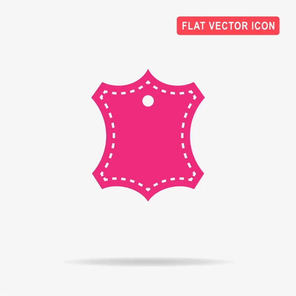 Leather Icon Vector Concept Illustration Design — Stock Vector