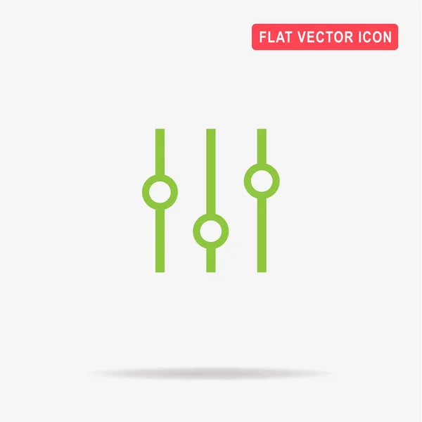 Icono Música Ajuste Ilustración Del Concepto Vectorial Para Diseño — Vector de stock