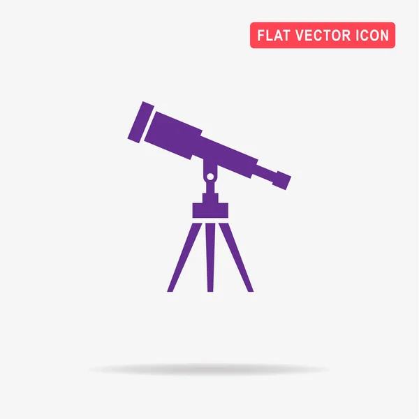 Het Pictogram Van Telescoop Vectorillustratie Concept Voor Ontwerp — Stockvector