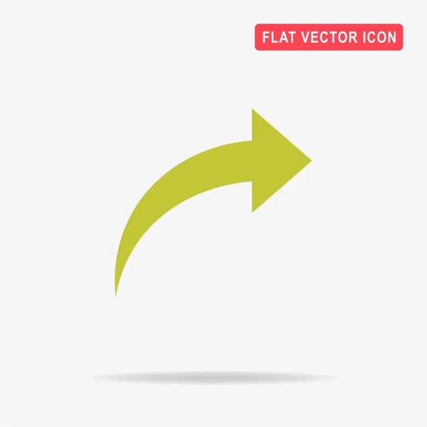 Icono Flecha Ilustración Del Concepto Vectorial Para Diseño — Vector de stock