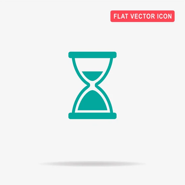 Hourglass Icon Vector Concept Illustration Design — Stock Vector