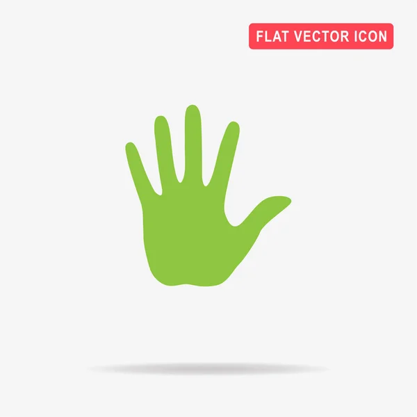 Ikona Dłoni Palm Wektor Ilustracja Koncepcja Projektowania — Wektor stockowy