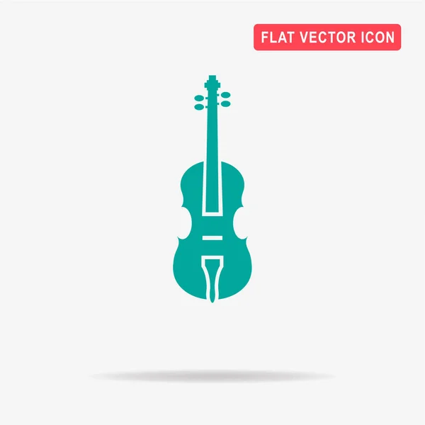 Ícone Violino Ilustração Conceito Vetor Para Design — Vetor de Stock