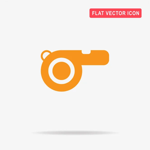 Icono Del Silbato Ilustración Del Concepto Vectorial Para Diseño — Vector de stock