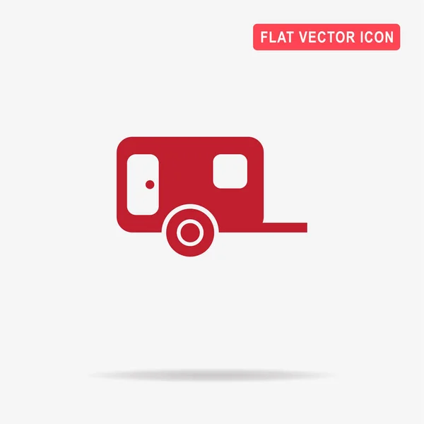 Icono Del Remolque Ilustración Del Concepto Vectorial Para Diseño — Vector de stock