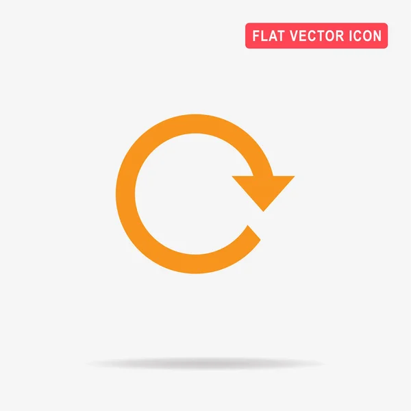 Wiederholungssymbol Vektor Konzept Illustration Für Design — Stockvektor