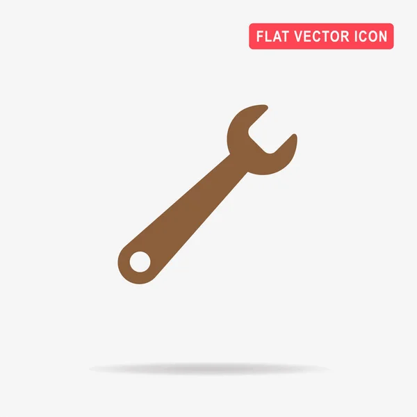 Wrench Icon Vector Concept Illustration Design — Stock Vector
