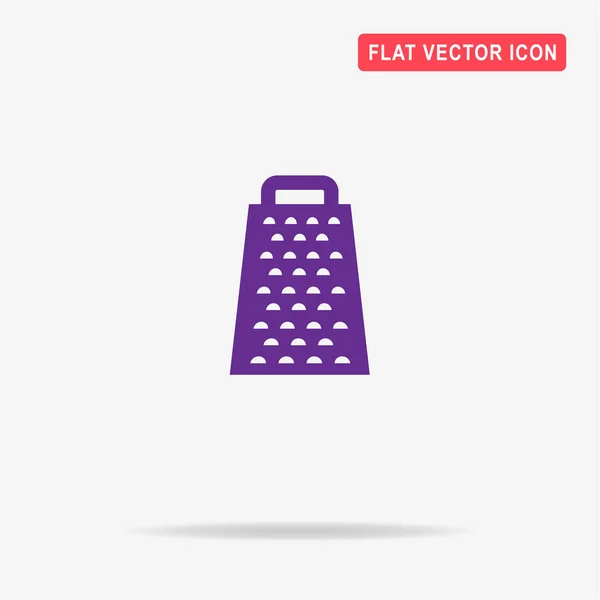 Grater Icon Vector Concept Illustration Design — Stock Vector