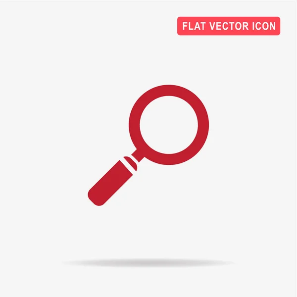 Icono Lupa Ilustración Del Concepto Vectorial Para Diseño — Vector de stock