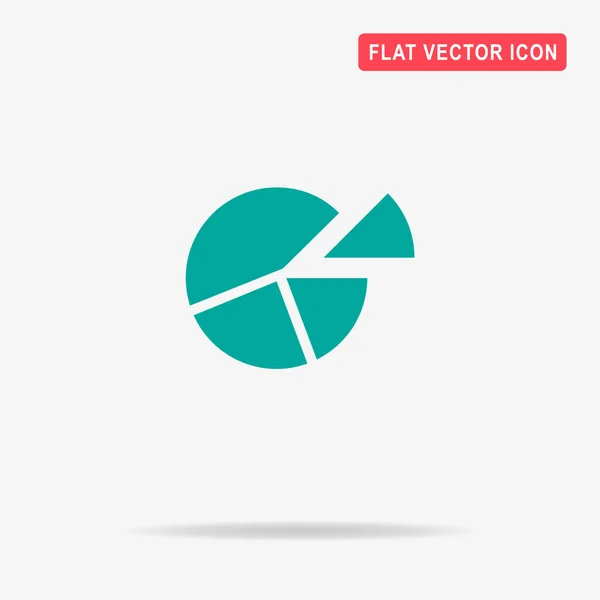 Icono Gráfico Pastel Ilustración Del Concepto Vectorial Para Diseño — Vector de stock