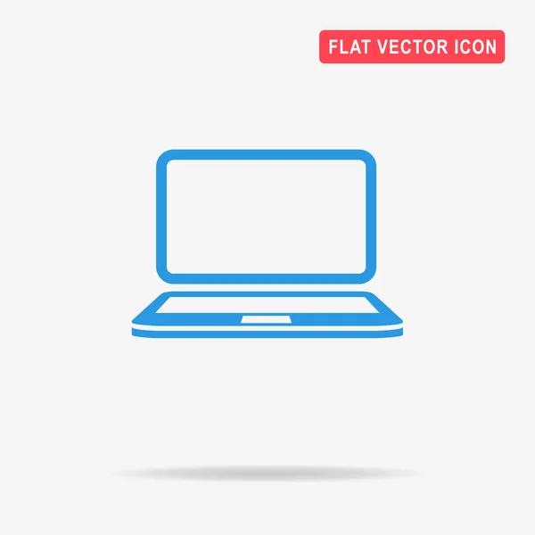 Ikona Laptopa Wektor Ilustracja Koncepcja Projektowania — Wektor stockowy