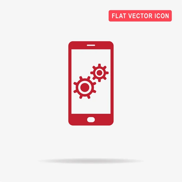 Mobile Development Icon Vector Concept Illustration Design — Stock Vector