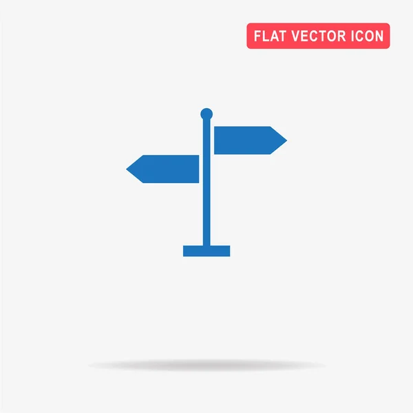 Richting Teken Pictogram Vectorillustratie Concept Voor Ontwerp — Stockvector