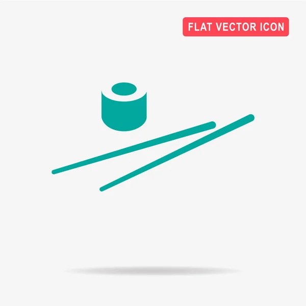 Sushi Pictogram Vectorillustratie Concept Voor Ontwerp — Stockvector