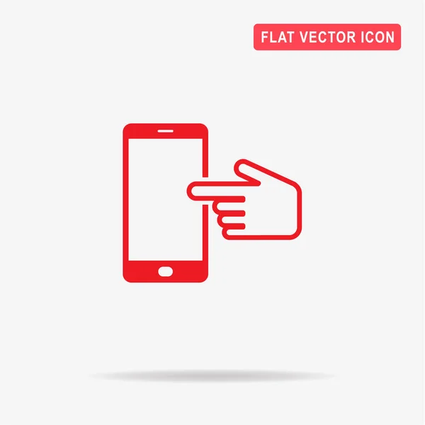 Icône Écran Tactile Illustration Vectorielle Concept Pour Design — Image vectorielle