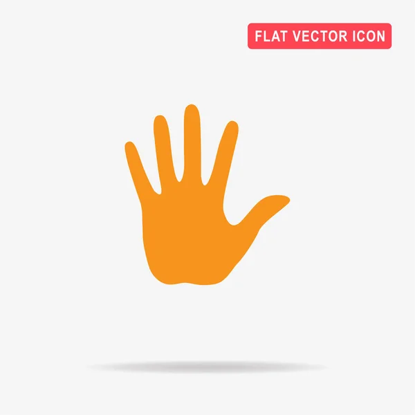 Pictogram Van Palm Van Hand Vectorillustratie Concept Voor Ontwerp — Stockvector