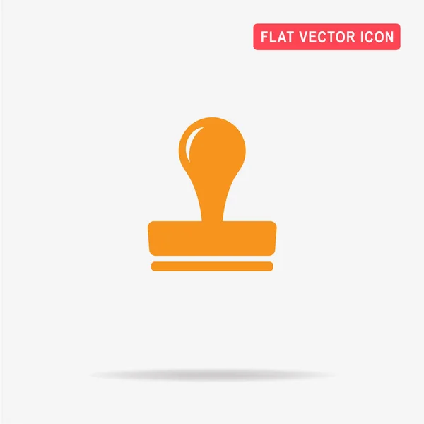 Stamp Icon Vector Concept Illustration Design — Stock Vector