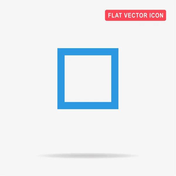 Icono Cuadrado Ilustración Del Concepto Vectorial Para Diseño — Vector de stock