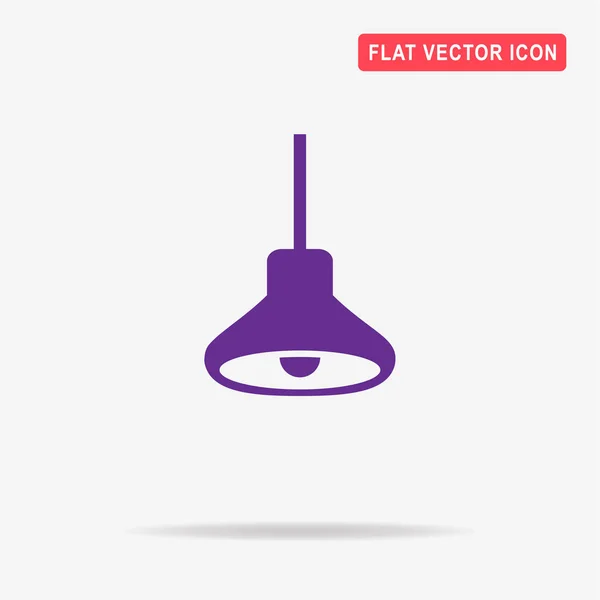 Значок Лампы Векторная Концепция — стоковый вектор