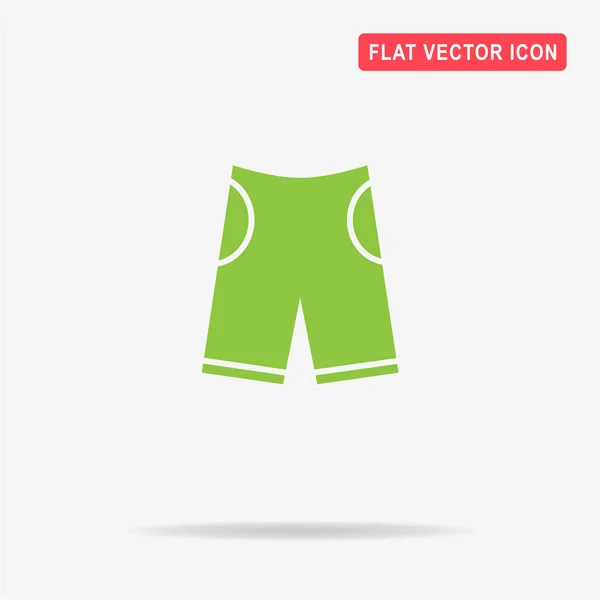 Shorts Pictogram Vectorillustratie Concept Voor Ontwerp — Stockvector