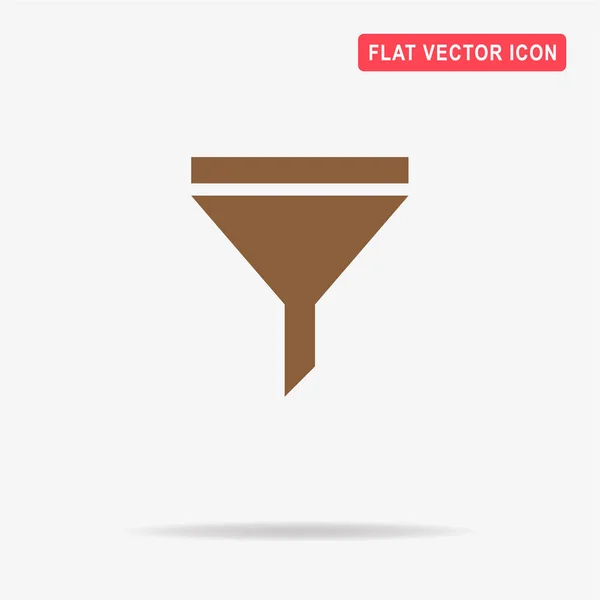 Значок Фильтра Векторная Концепция — стоковый вектор