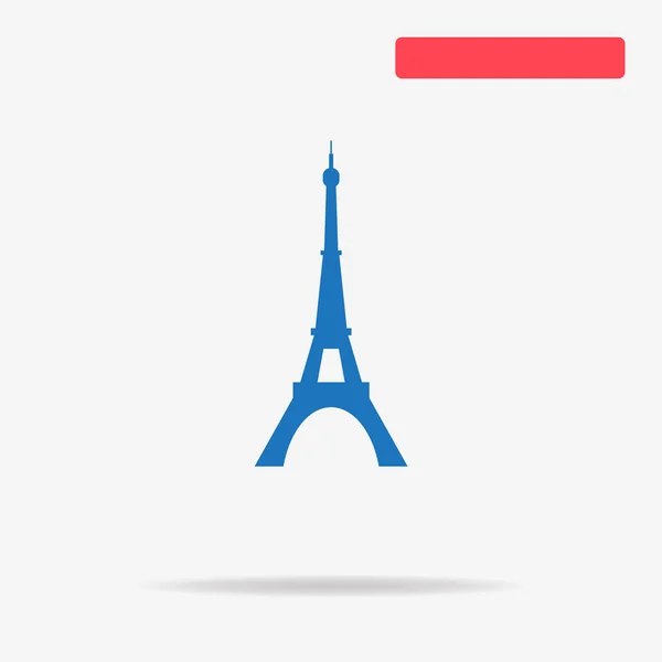 Ícone Torre Eiffel Ilustração Conceito Vetor Para Design — Vetor de Stock