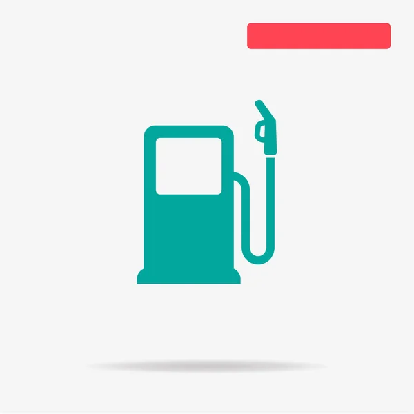 Icono Gasolinera Ilustración Del Concepto Vectorial Para Diseño — Vector de stock