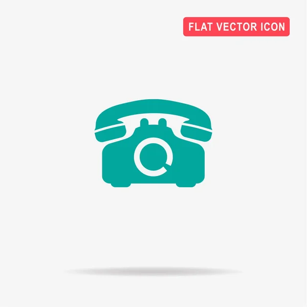 Иконка Телефона Retro Векторная Концепция — стоковый вектор