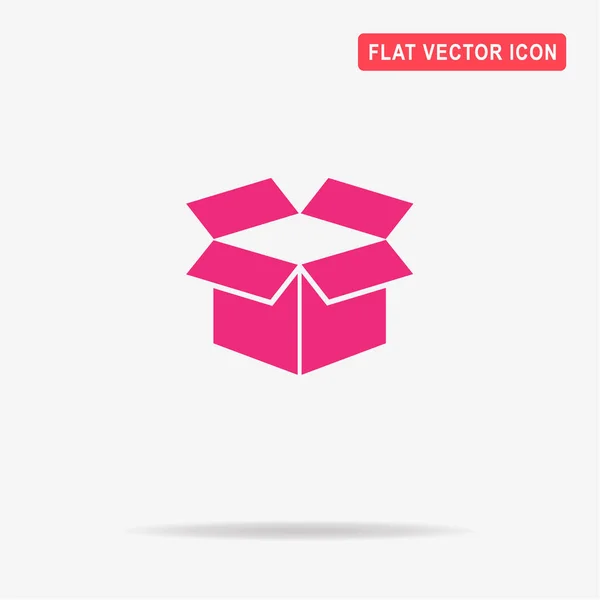 Open box icon. Vector concept illustration for design.