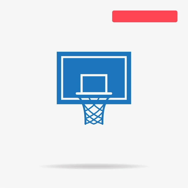 Икона Баскетбольного Кольца Векторная Концепция — стоковый вектор