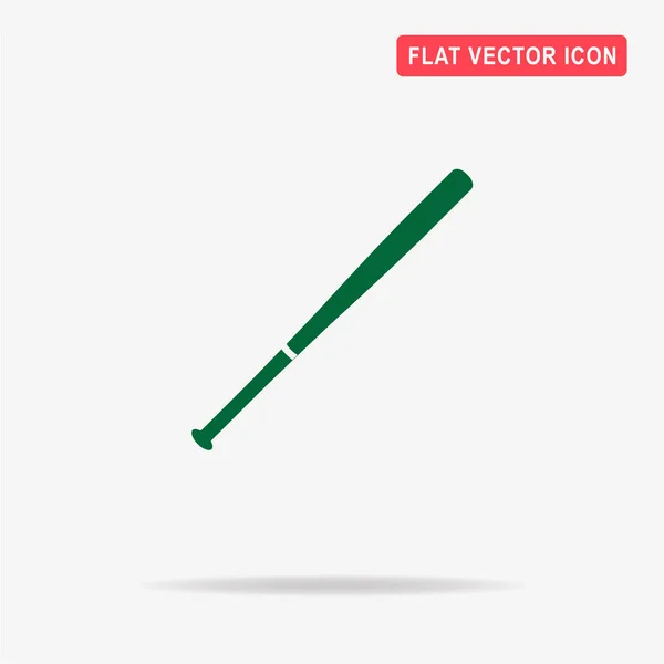 Baseball Bat Icon Vector Concept Illustration Design — Stock Vector