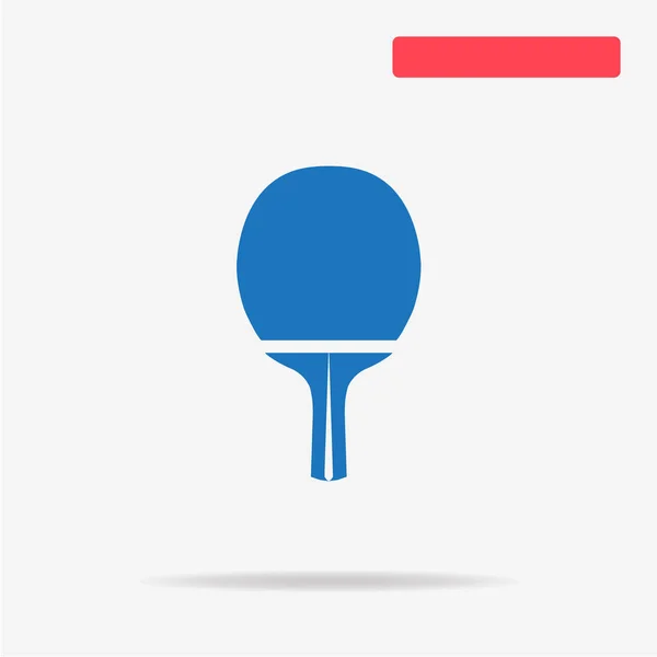 Icono Raqueta Ping Pong Ilustración Del Concepto Vectorial Para Diseño — Archivo Imágenes Vectoriales