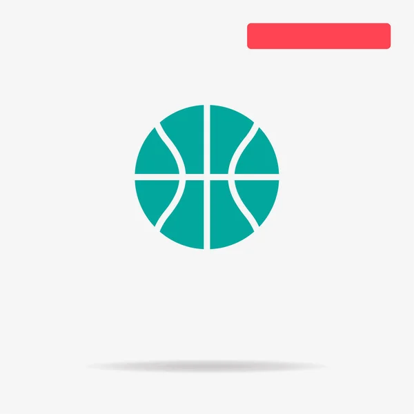 Icono Del Baloncesto Ilustración Del Concepto Vectorial Para Diseño — Vector de stock