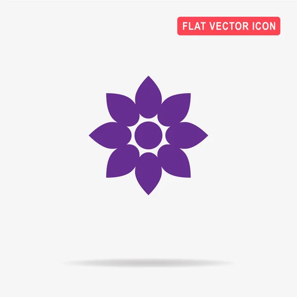 Ícone Flor Ilustração Conceito Vetor Para Design — Vetor de Stock