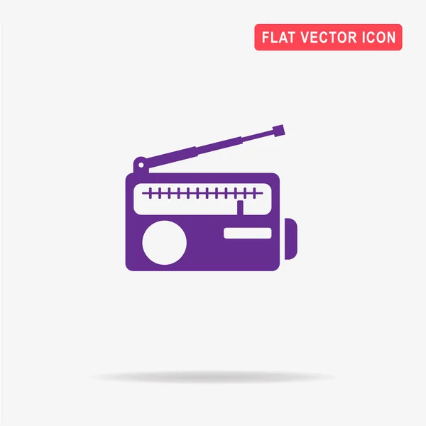 Radio Pictogram Vectorillustratie Concept Voor Ontwerp — Stockvector